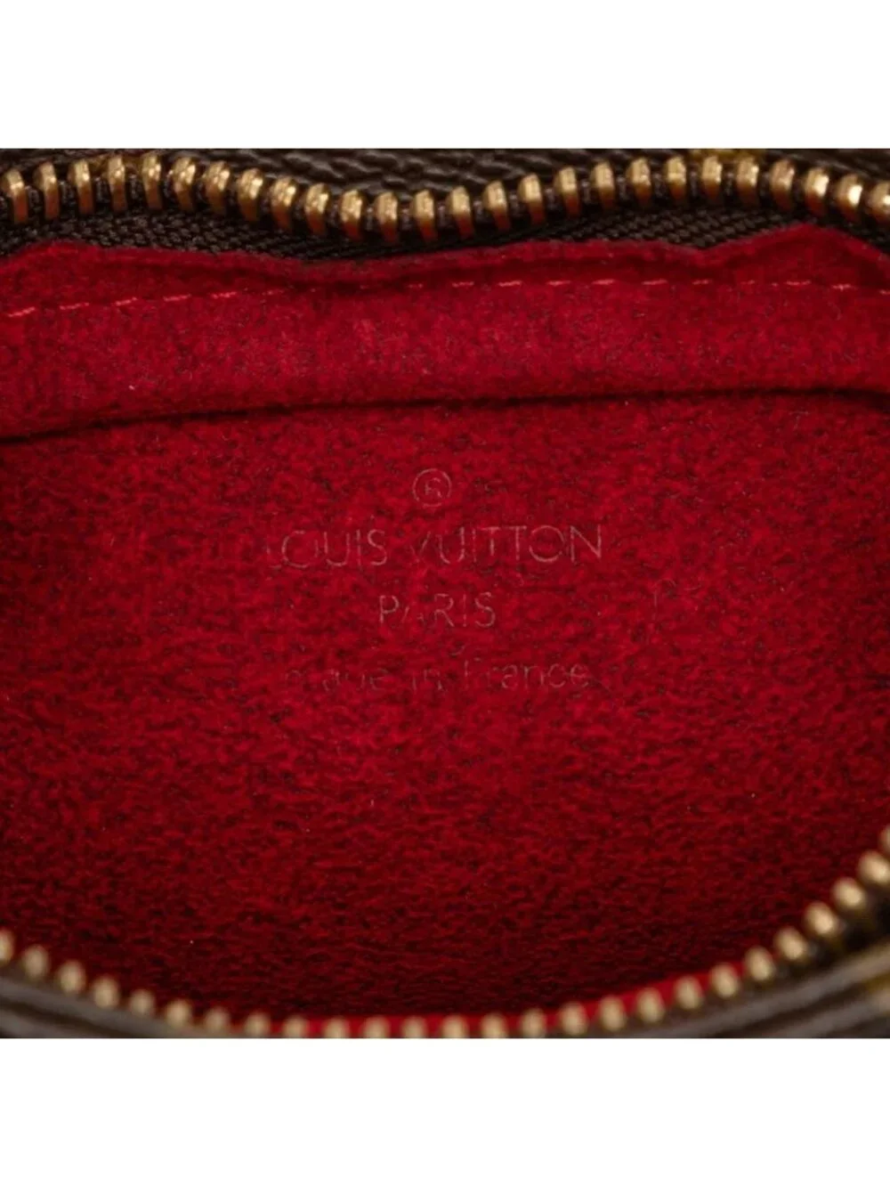 Louis Vuitton Monogram Partition Pouch Brown Leather